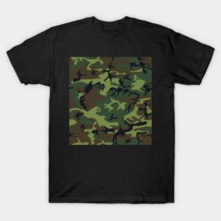 Green Woodland Military Camo T-Shirt
